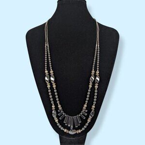 Vintage Jovita Haskie 2-Strand Navajo Hematite Necklace